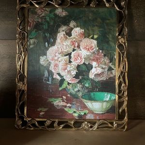 Vintage style floral print/art